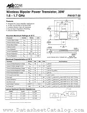 PH1617-30 datasheet pdf MA-Com