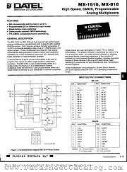 MX1616C datasheet pdf Datel
