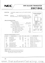 2SC1842 datasheet pdf NEC