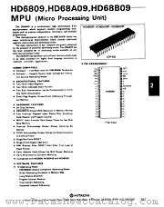 HD68A09 datasheet pdf Hitachi Semiconductor