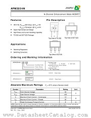 APM3054ND datasheet pdf ANPEC Electronics Corporation