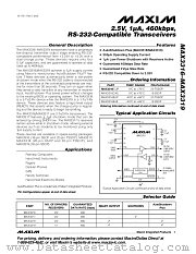 MAX3316EUP datasheet pdf MAXIM - Dallas Semiconductor