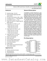 APA4835RI-TU datasheet pdf ANPEC Electronics Corporation
