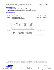 K6R4008V1B-I10 datasheet pdf Samsung Electronic