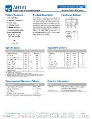 AH101-PCB datasheet pdf WJ Communications