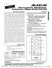 MAX5865ETM datasheet pdf MAXIM - Dallas Semiconductor