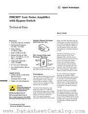 MGA-72543-TR1G datasheet pdf Agilent (Hewlett-Packard)