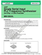 MB15E03LPFV1 datasheet pdf Fujitsu Microelectronics