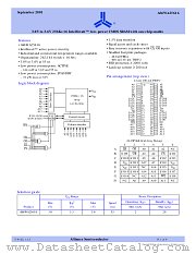 AS6WA25616-BC datasheet pdf Alliance Semiconductor