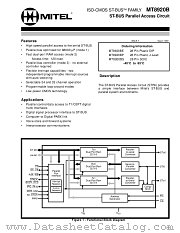 MT8920B-1 datasheet pdf Mitel Semiconductor