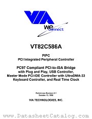 VT82C586A datasheet pdf VIA Technologies