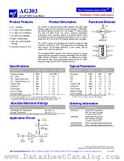 AG303-63 datasheet pdf WJ Communications