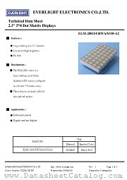 ELM-2081SURWA datasheet pdf Everlight Electronics
