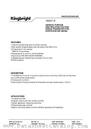 KB827-B datasheet pdf Kingbright Electronic