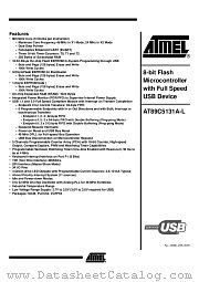 AT89C5131A-PLTIL datasheet pdf Atmel