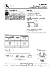 ICS840051AG datasheet pdf Integrated Circuit Systems