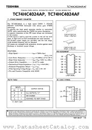 TC74HC4024 datasheet pdf TOSHIBA