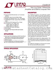 LT6600IS8-20 datasheet pdf Linear Technology