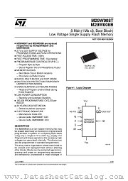 M29W008T-100N5TR datasheet pdf ST Microelectronics