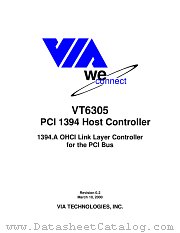 VT6305 datasheet pdf VIA Technologies