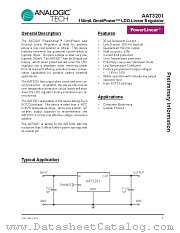 AAT3201IGV-2.0-T1 datasheet pdf ANALOGIC TECH