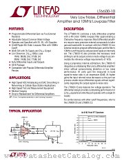 LT6600CS8-10 datasheet pdf Linear Technology