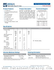 HMJ1 datasheet pdf WJ Communications