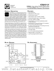 ICS8431AM-21LFT datasheet pdf Integrated Circuit Systems