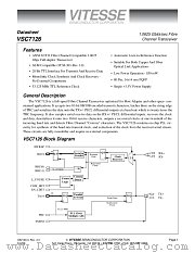 VSC7126 datasheet pdf Vitesse Semiconductor Corporation