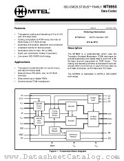 MT8950AC datasheet pdf Mitel Semiconductor