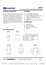 CM431ACM233 datasheet pdf Champion Microelectronic Corporation
