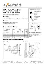 AX78LXX datasheet pdf AVANTICS Microelectronics