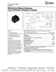 OPB608A datasheet pdf Optek Technology