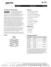 EL7158ISZ-T13 datasheet pdf Intersil