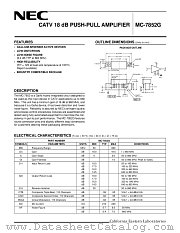 MC-7852G datasheet pdf NEC