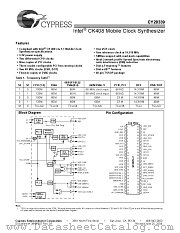 CY28339ZCT datasheet pdf Cypress