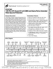 PC87363-XXX/VLA datasheet pdf National Semiconductor