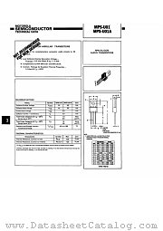 MPS-U01A datasheet pdf Motorola