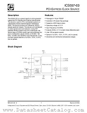 ICS557G-03T datasheet pdf Integrated Circuit Systems