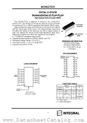 IN74ACT374N datasheet pdf INTEGRAL Semiconductor Devices