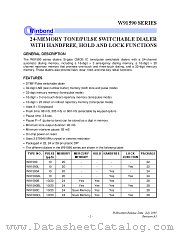 W91590AL datasheet pdf Winbond Electronics