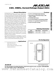 MAX5187BEEG datasheet pdf MAXIM - Dallas Semiconductor