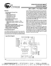 CY62137CV25LL-70BAI datasheet pdf Cypress