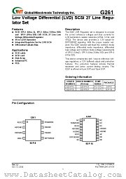 G261P1U datasheet pdf Global Mixed-mode Technology