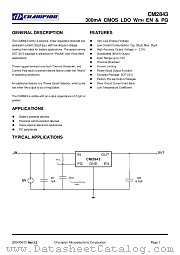 CM2843GAIM25 datasheet pdf Champion Microelectronic Corporation