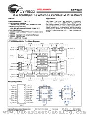 CYW2330 datasheet pdf Cypress