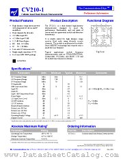 CV210-1 datasheet pdf WJ Communications