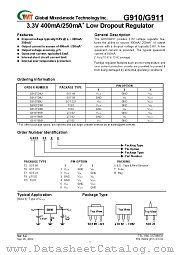 G911T25D datasheet pdf Global Mixed-mode Technology