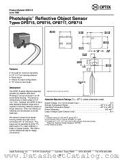 OPB715 datasheet pdf Optek Technology