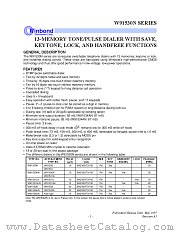 W91531ALN datasheet pdf Winbond Electronics